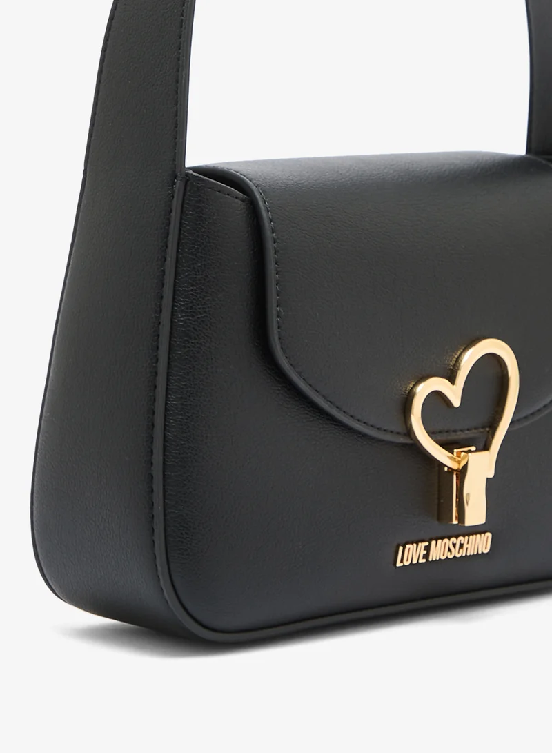 Love Moschino  Heart Turnlock PU Shoulder Bag for Women | Best Price UAE